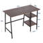 Bureau d'ordinateur Kempst de 43 pouces avec tablettes de rangement, bureau d'écriture pour bureau à domicile, table d'étude-1968230460