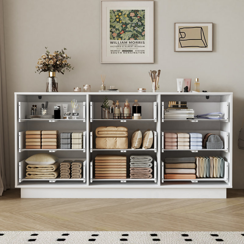 Commodes décoratives avec 9 tiroirs profonds