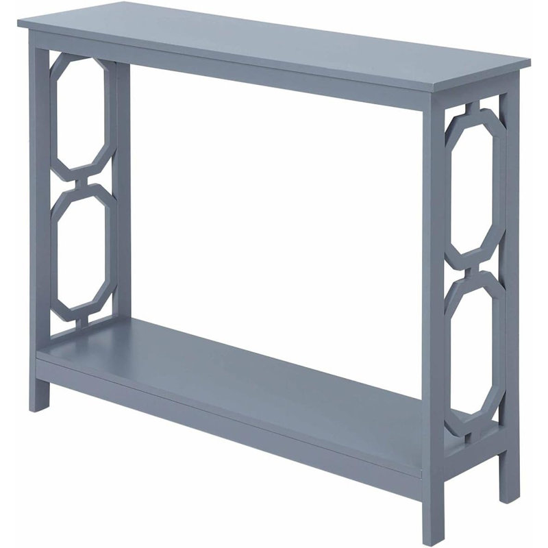 Gray Wood Console Table with Storage, 40" Length