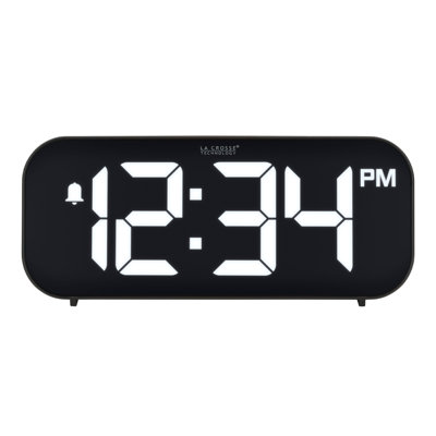 La Crosse Technology Insta-Set Digital LED Alarm Clock with Bluetooth Technology