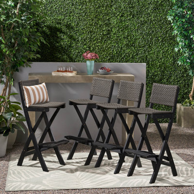 Jacobson 31.5" Patio Bar Stool by Breakwater Bay