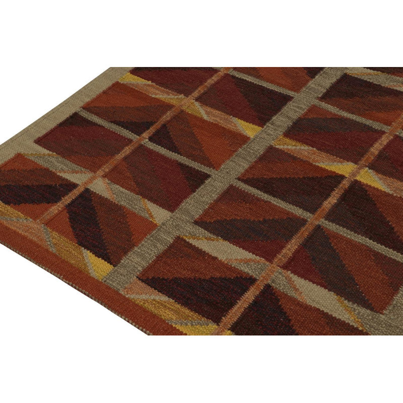 Scandinavian Wool Geometric Area Rug, Rectangle 10' x 14'