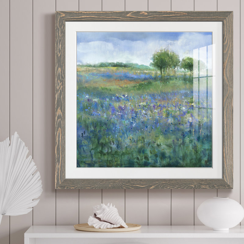 Rolling Hill - peinture encadrée, Encadré gris, H 27,5 po x l 27,5 po x P 1,5 po