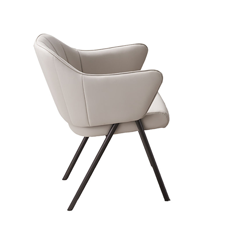Chaise avec accoudoirs en similicuir Phebe