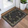 Machine Washable Indoor/Outdoor Xhevrie Black Rug
