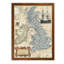 «British Isles Map» par Paul Cezanne - reproduction d'art encadrée-1296080161-1296080166