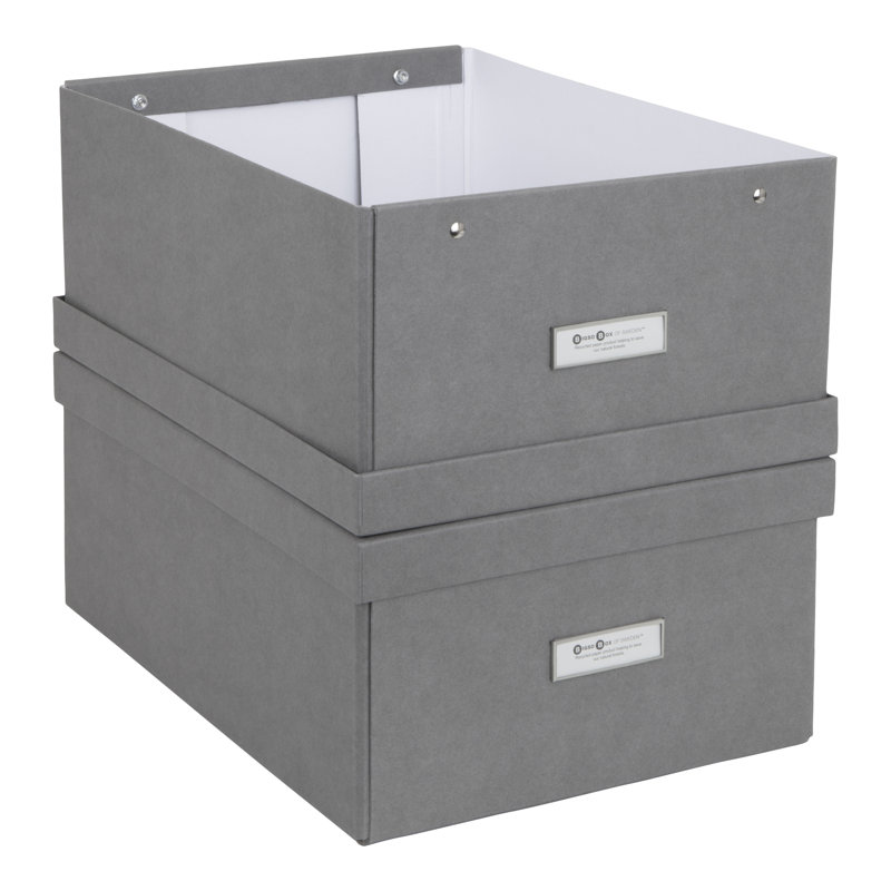 Collapsible Storage Box, Gray