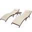 Chaise longue double avec coussins et table Volker-1932862572