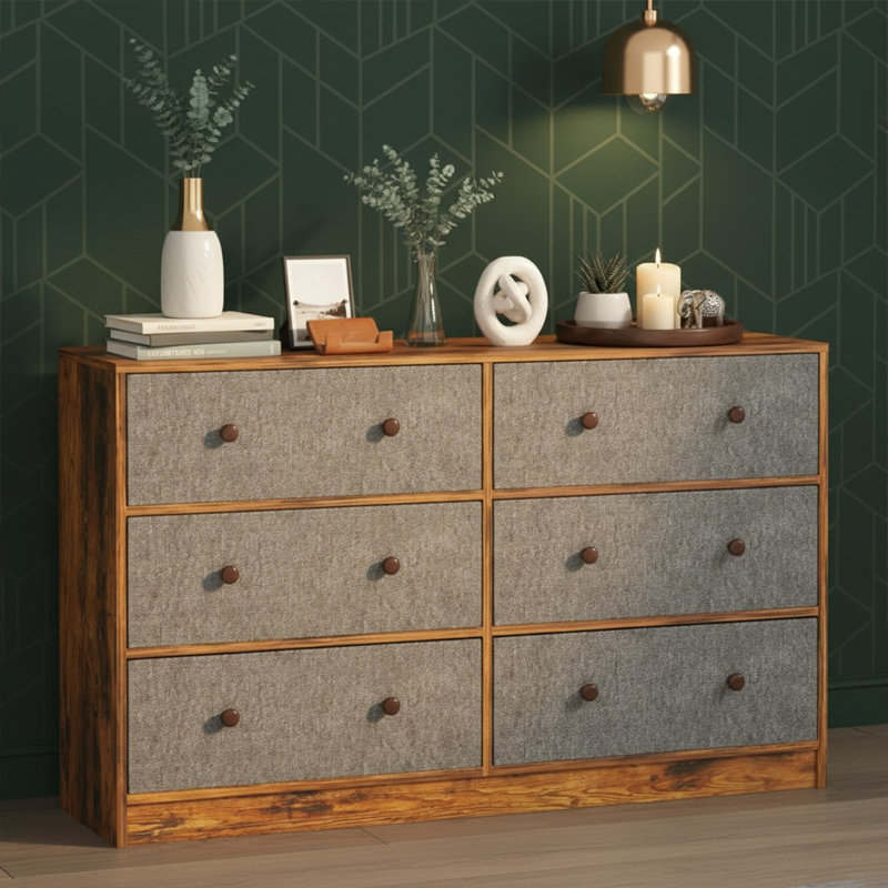 114cm W Particle Board Bedside Table