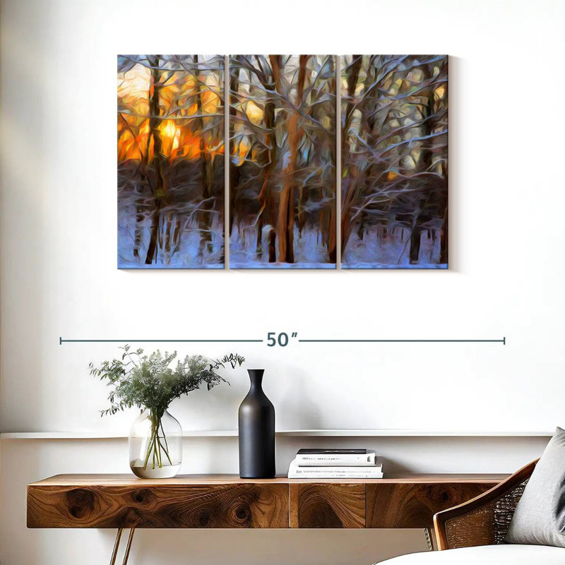Alvord Pennsylvania Winter Snow, 24" H x 38" W