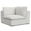 Maud Modular Sofa and Ottoman Set 125-inch-wide L-Shaped Sofa and Matching 36-inch-wide Table Ottoman for Living Room