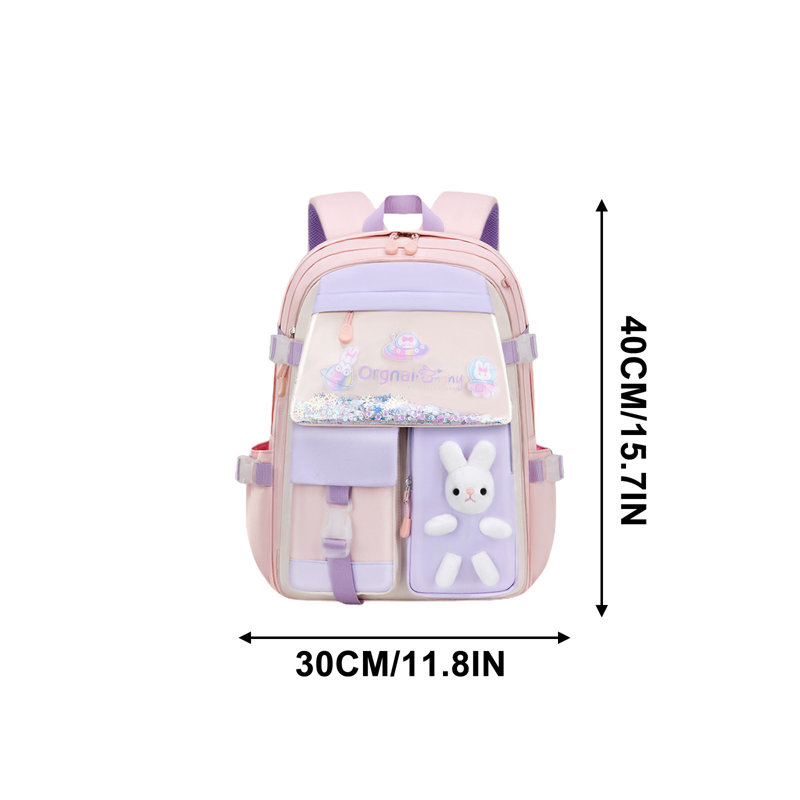 sac d'école primaire de style sac à dos de protection de la colonne vertébrale et de réduction de charge pour enfants, B