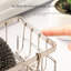 Stainless Steel Kitchen Sink Organizer Rack With Drainage For Faucet, Sponge, And Cloth Storage