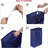 Slim Laundry Basket, Narrow Laundry Hamper With Handles, Collapsible Dirty Clothes Hamper, Tall Laundry Bin For Laundry Room, Dorm And Bedroom, 12.7 Gallons(48L) Blue