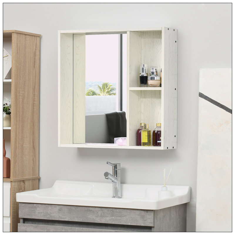 Armoire à pharmacie à fixation murale Josalina, H 25,5 po x l 31,5 po x P 6 po