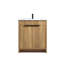 Meuble-lavabo de 30 po avec lavabo en céramique, armoire avec portes et tablettes intégrées