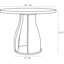 Samara Round Mahogany Wood Dining Table