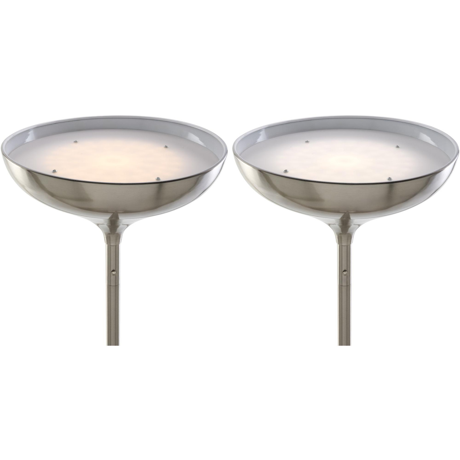 Nylah Luhu Floor Lamp, Silver
