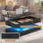 47.2-inch High-Gloss Lift Top Coffee Table with LED Lighting & Storage Drawer-622318048-622318049
