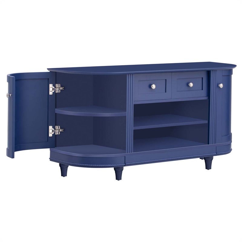 Meuble télé pour téléviseur de 43 po ou moins Arkema, Bleu marine