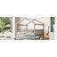 Lit de maison en bois avec lit gigogne simple-1103066551-1103066555