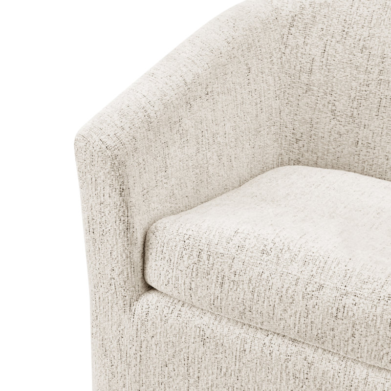 Rabinowitz Upholstered Swivel Barrel Chair
