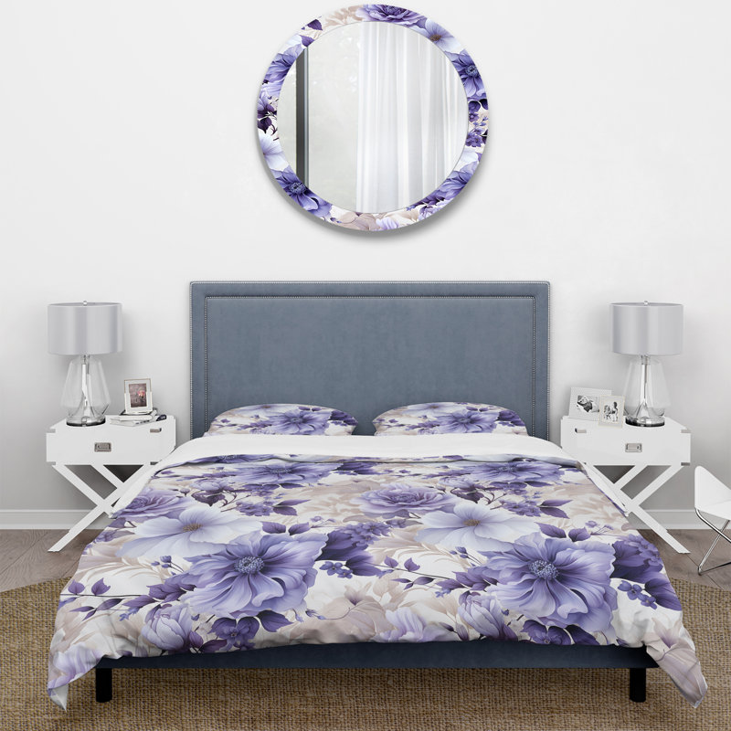 Ensemble de housse de couette Coastal Tranquility Victorian, Housse de couette pour très grand lit et 2 très