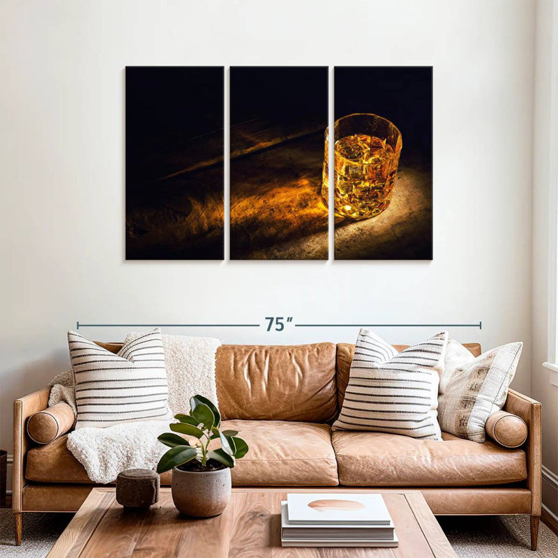 Yarlin Golden Whiskey, 36" H x 57" W