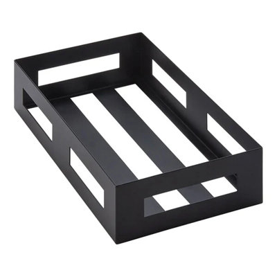 American Metalcraft Black Twilight 9 1/4" X 5 3/8" X 2 1/4" Stainless Steel Crate WS-124BTH1