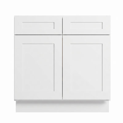 Armoire de cuisine Modern Shaker, cadre en bouleau massif et boîte en contreplaqué, glissières et charnières à fermeture en douceur, tailles modulaires pour une disposition personnalisée (12 po à 42 po)