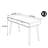 American style double drawer storage desk