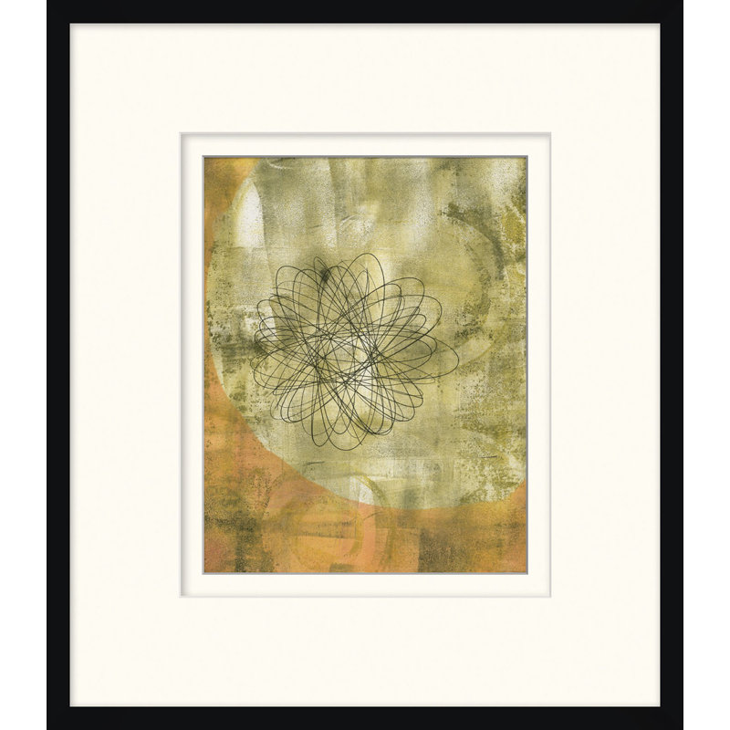Monoprint 7 - Peinture encadrée sur papier
