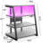 4-Tier AV Media Stand With Outlets, Media Console With LED Lights-1092243858