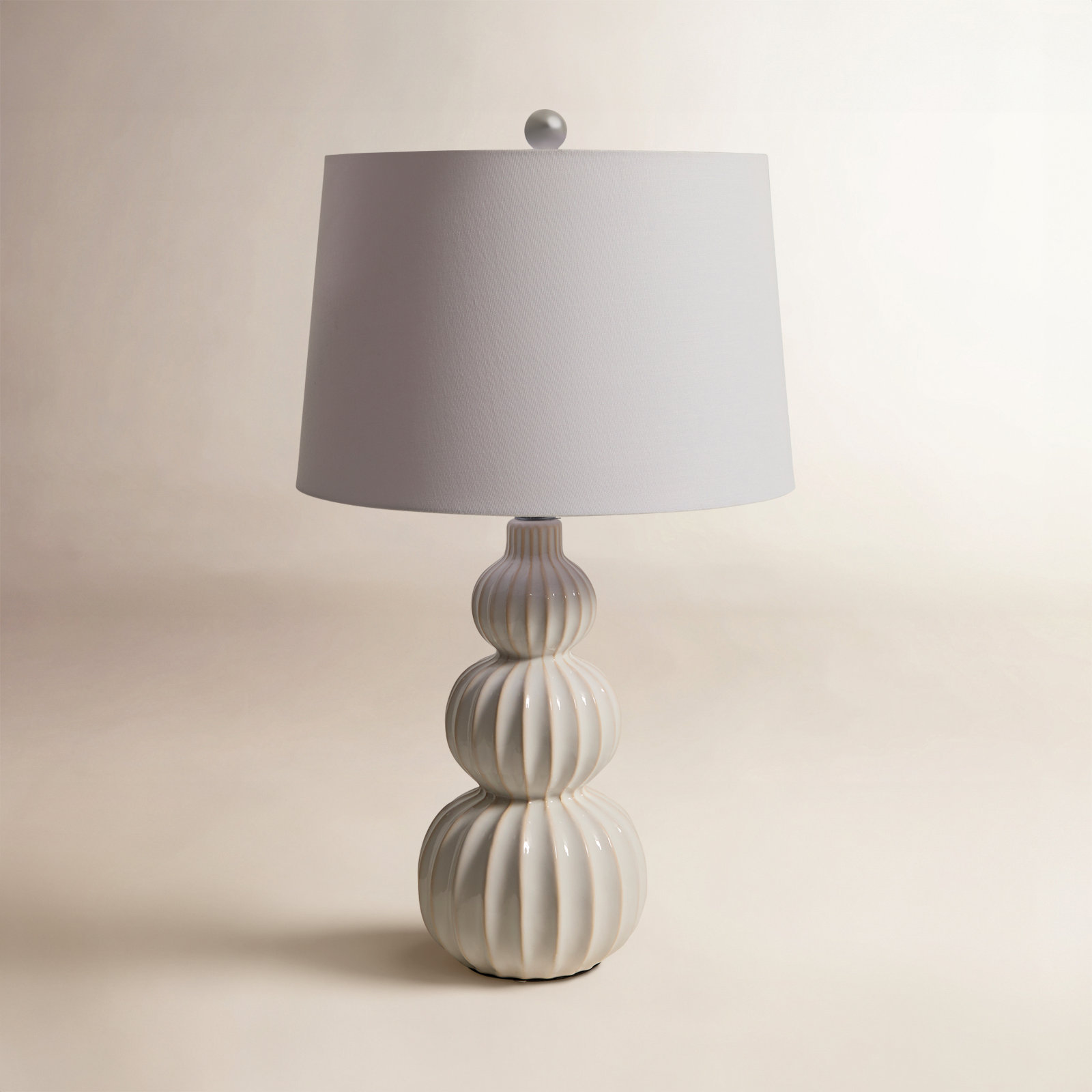 Arlinda Ceramic Table Lamp, White