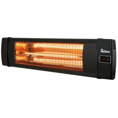 DR-238 Carbon Infrared Outdoor Heater for Restaurant, Patio, Backyard, Garage, and Decks, Standard