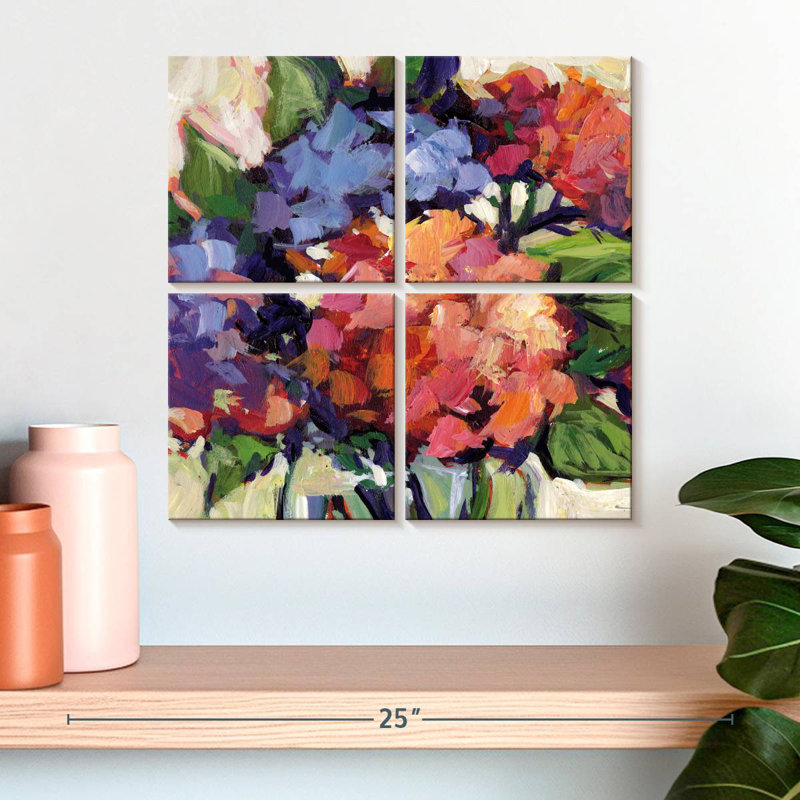 Avery Multi Hydrangeas, 18" H x 18" W