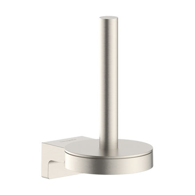 hansgrohe AddStoris S Spare Toilet Paper Holder in Brushed Nickel