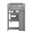 Twin Loft Bed With Drawers,Desk And Stairs-951085504