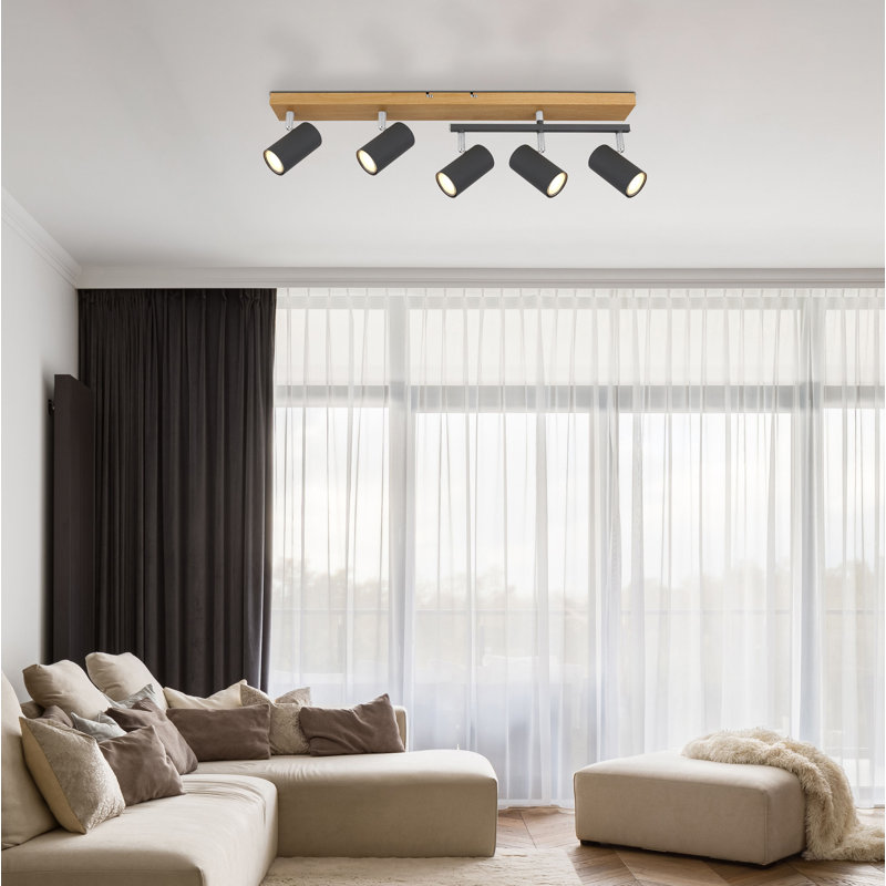 Christene Spotlight, Grey, Satin Black