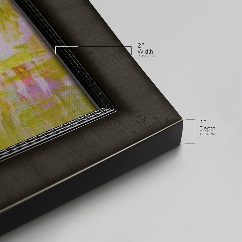 Toile encadrée Etude Premium - prête à être accrochée, H 29 po x l 53 po x P 1 po, Cadre d'angle fermé noir