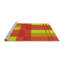 Tapis 100% à motifs lavables à la machine 2989 WSH-PAT1481-YW-67947707