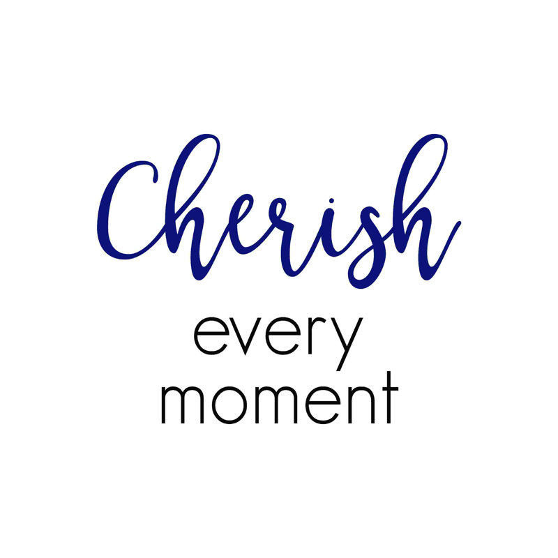 «Cherish Every Moment Modern 2», art textuel sur toile tendue, H 12 po x l 12 po