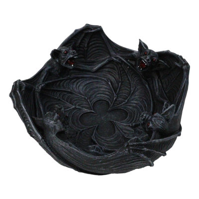 Nosferatu Fourfold Familiars Bat Vampires Catch-All Jewelry Tray, Gothic Dish