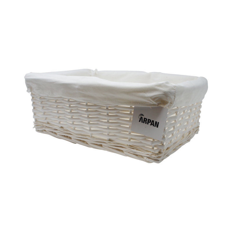 Wicker Laundry Basket, Large (16cm H x 42.5cm W x 32.5cm D)