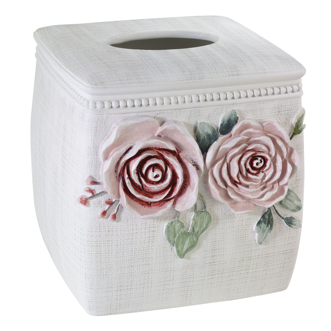 Spring Garden Bath Tissue Box Cover Avanti Linens
