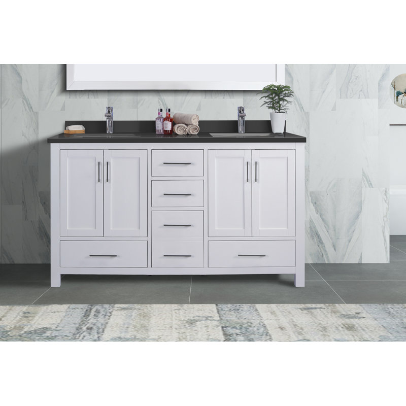 Ensemble de meuble-lavabo double 61 po Gordan