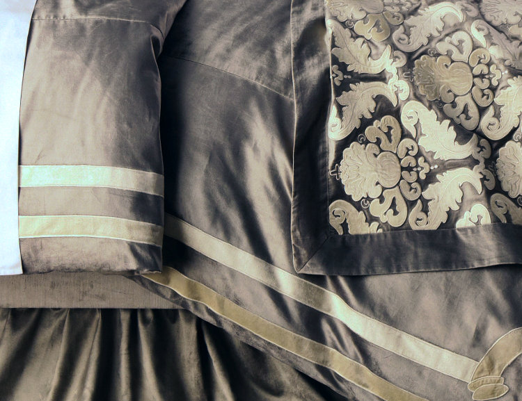 Versailles Duvet Cover, King Duvet Cover, Silver/Ivory