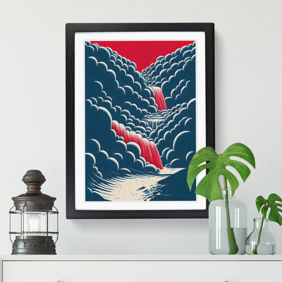 Pop Art Waterfall - Picture Frame Print