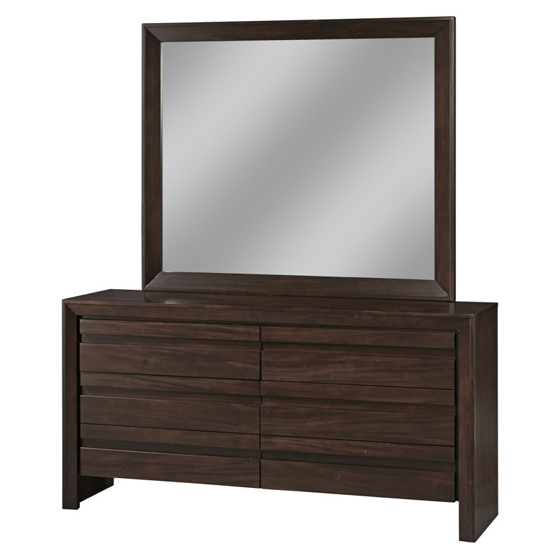 Commode standard à 6 tiroirs Aries, Brun chocolat