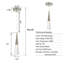 Luminaire suspendu simple à 1 lumière DEL-92316184